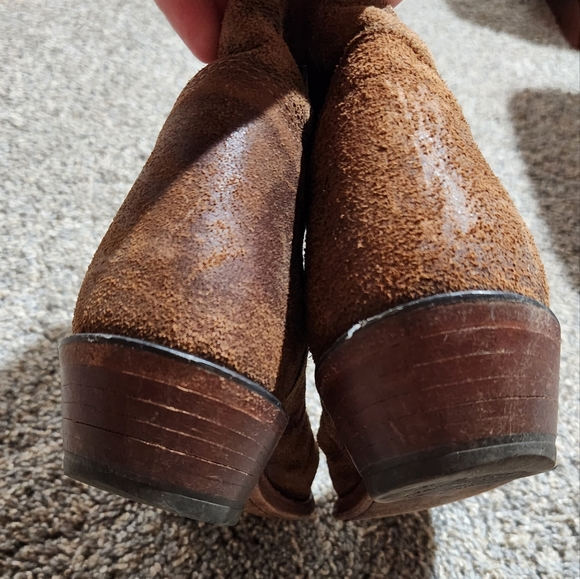 TONY LAMA Womens 9.5 Americana, Navajo Brown Leather, Western Boot, SNIP TOE - Picture 9 of 10